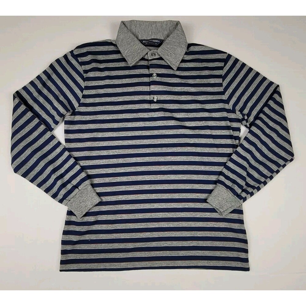 Vintage Robert Bruce Shirt Mens Surf Skate Disco Dazed & Confused Striped Medium